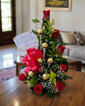 Escala de rosas y chocolates R15 - Arreglo de Rosas en Tunjuelito Te Mando Flores